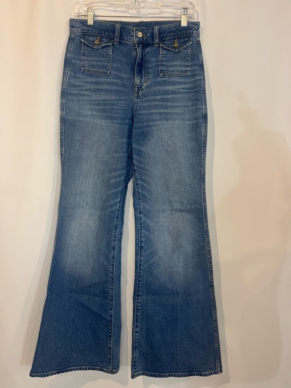 J.Crew Vintage flare jean with flap pockets in Bangkok wash - Picture 7 of 10